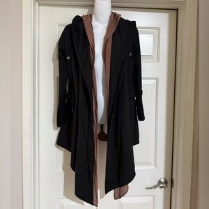 EARTHBOUND Layered Black and Brown Trench Coat